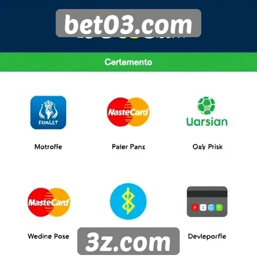 Métodos de pagamento disponíveis no bet03.com